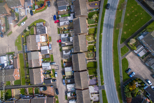 Arial view of suburban housing Jendale and Littondale, sutton Park Kingston upon Hull   photo