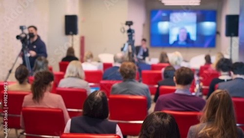 Wallpaper Mural People listening to discussion during seminar Torontodigital.ca