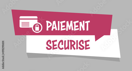 Logo paiement sécurisé.