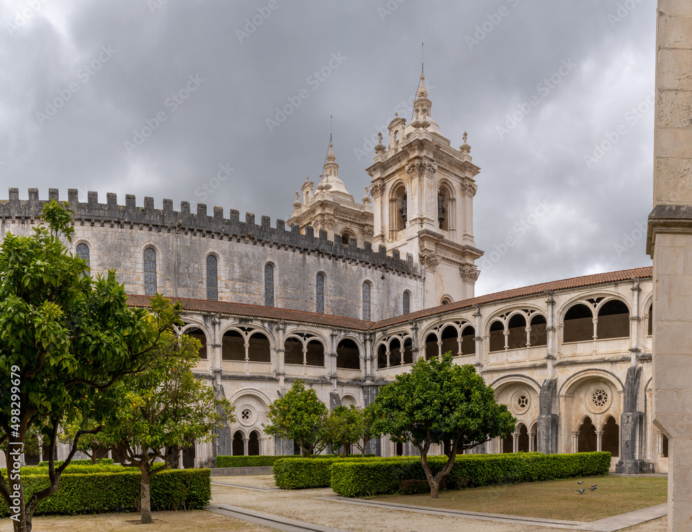 cloister and church of the Alcobaca monastery