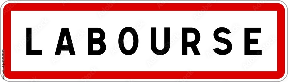 Panneau entrée ville agglomération Labourse / Town entrance sign Labourse Panneau entrée ville agglomération Labourse / Town entrance sign Labourse