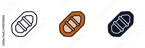 Lifeboat icon symbol template for graphic and web design collection logo vector illustration