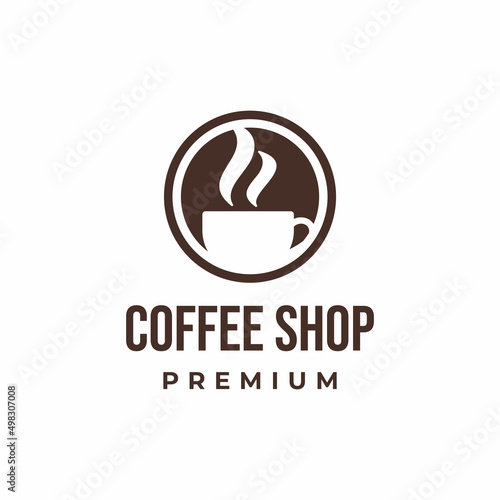 coffee logo  coffee shop logo design vector illustration