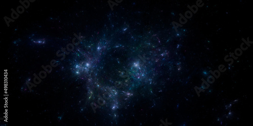 Fototapeta Naklejka Na Ścianę i Meble -  Banner Star field background . Starry outer space background texture . Colorful Starry Night Sky Outer Space background. 3D illustration
