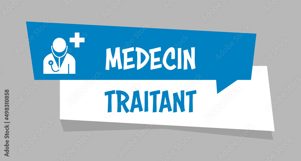 Logo médecin traitant. Stock Vector | Adobe Stock