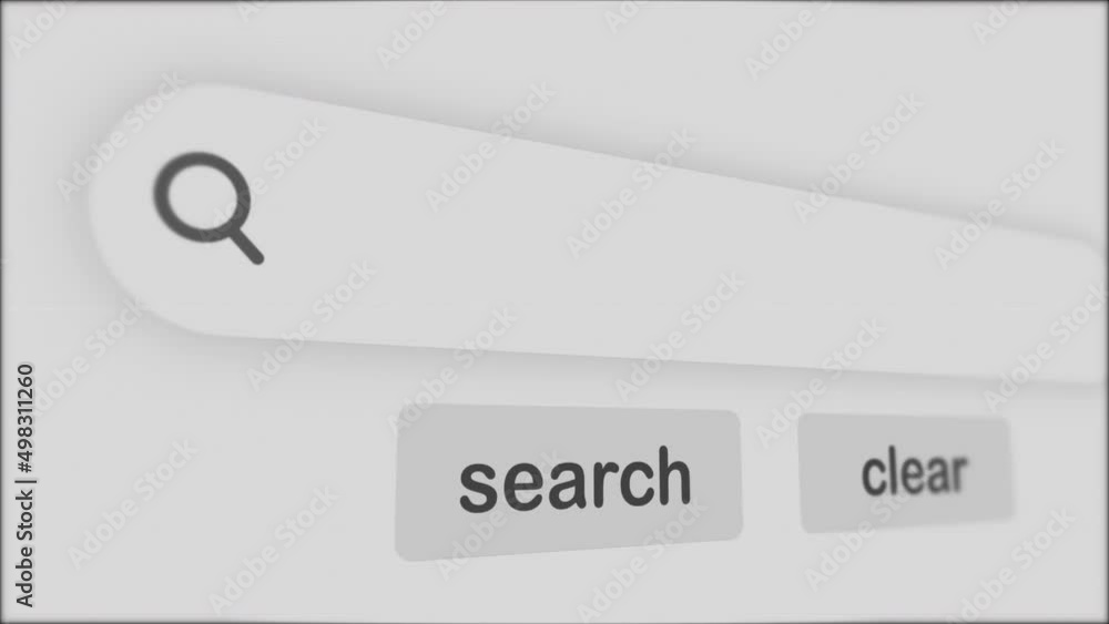 Denmark typing on Search Bar with click Animation.vintage monitor screen. Searching the word on internet search browser. Denmark typing on Search Bar with click Animation.vintage monitor screen. Searching the word on internet search browser.
