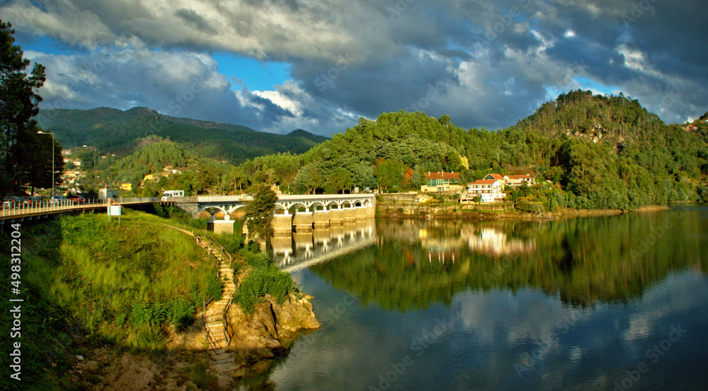 Bridge over the river Cavado in Geres, Portugal Bridge over the river Cavado in Geres, Portugal