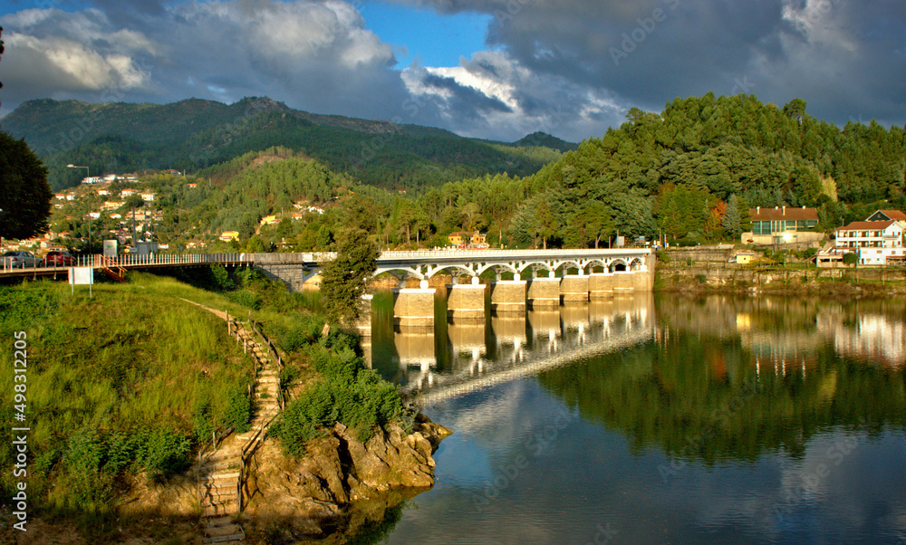 Bridge over the river Cavado in Geres, Portugal