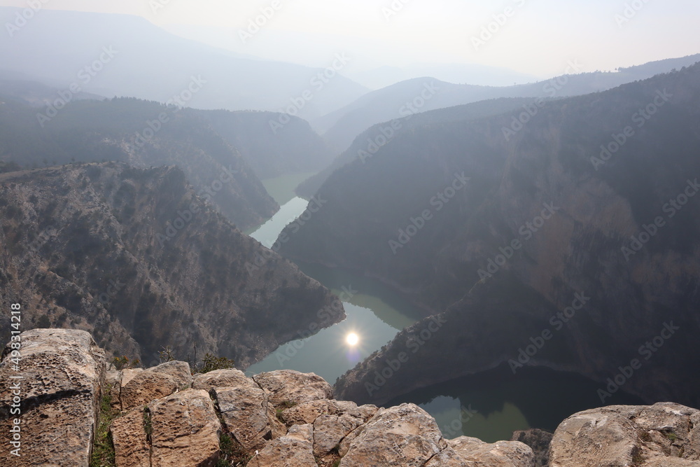 view on incredible impressive incegiz kanyonu, Turkey