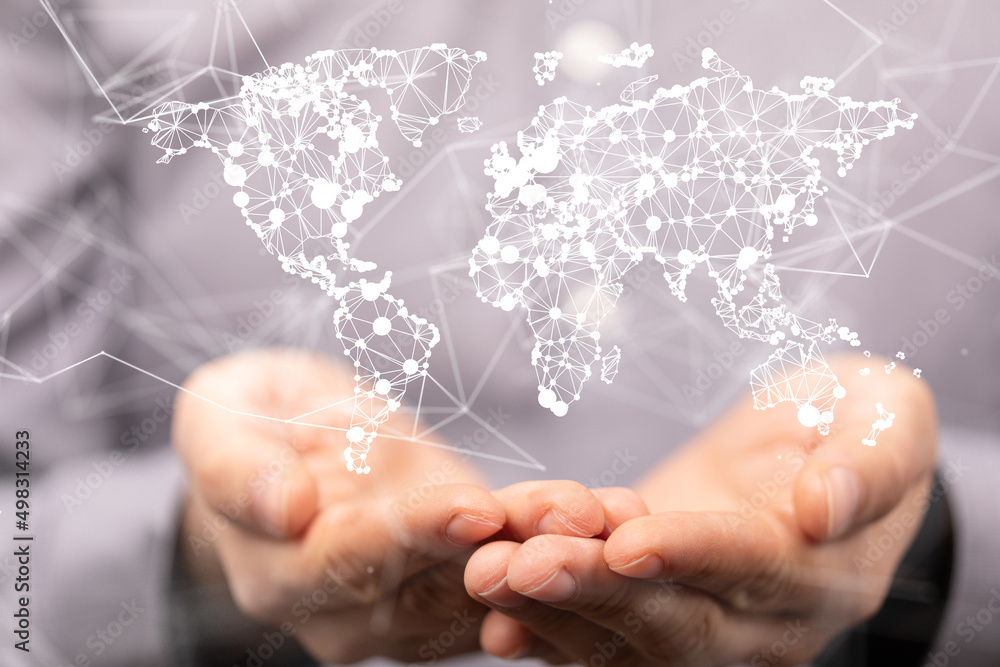 Structure of world economy, communication network global Structure of world economy, communication network global