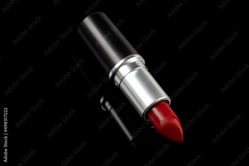 Lipsticks. Fashion Colorful Lipsticks over black background.  Professional Makeup and Beauty. Beautiful Make-up concept.