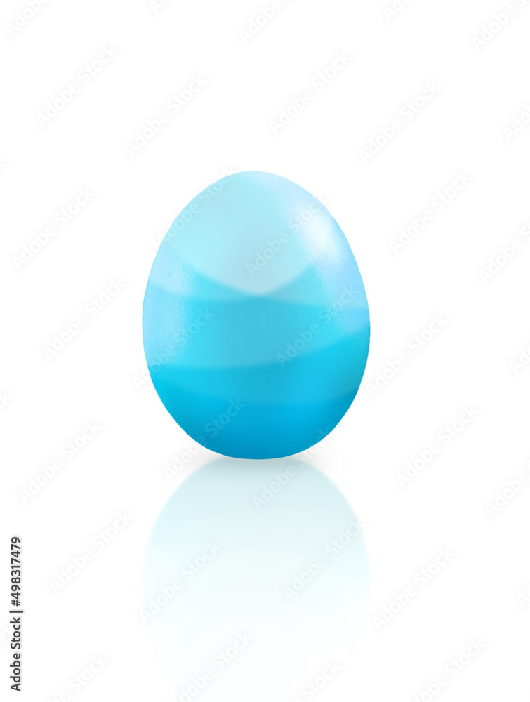 Turquoise easter egg. The egg is decorated with diagonal lines. Turquoise easter egg. The egg is decorated with diagonal lines.