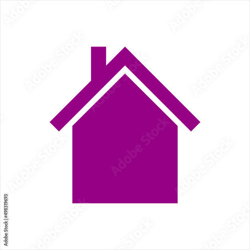 Home icon on a white background. Vector