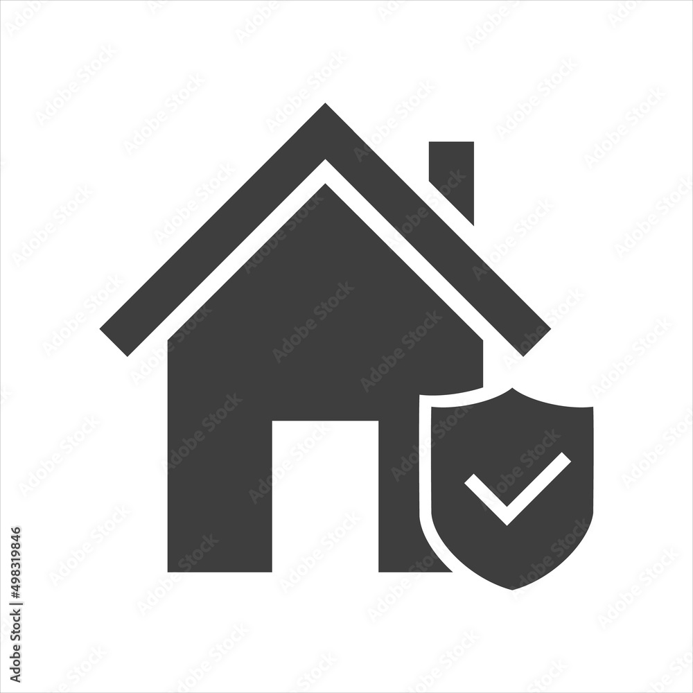home house protect security and protection icon. home house protect security and protection icon.