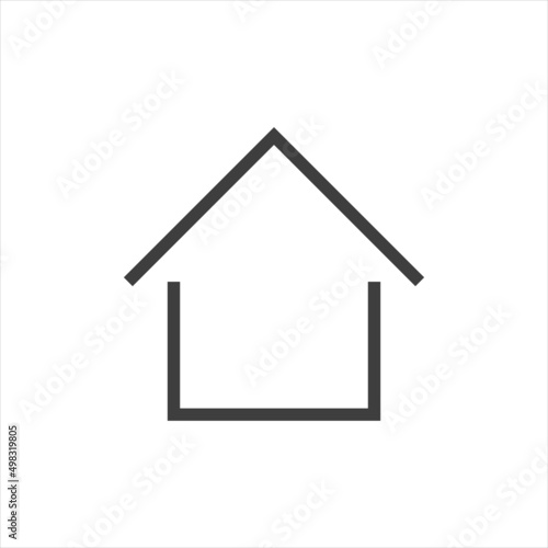 Home icon on a white background. Vector