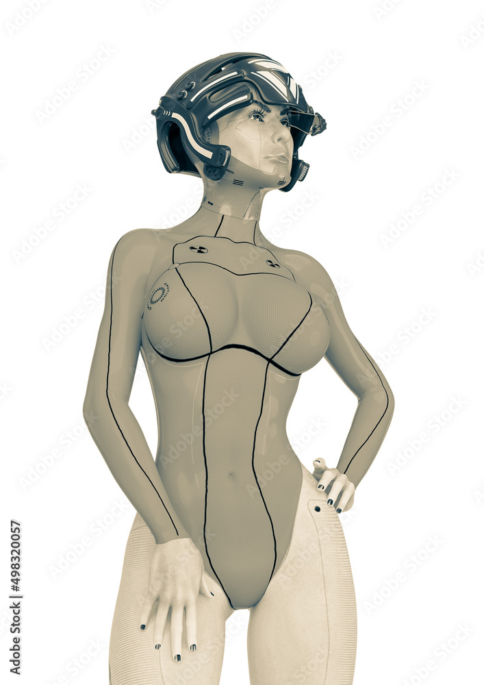 super cyborg girl doing a super model pose super cyborg girl doing a super model pose