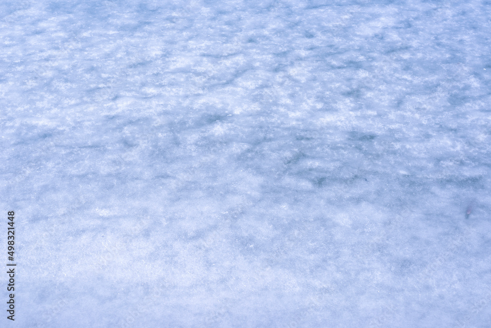 Natural texture of ice, frozen lake  as  background.