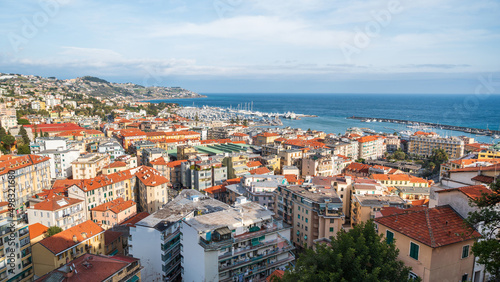 Cityscape of Sanremo, Italy