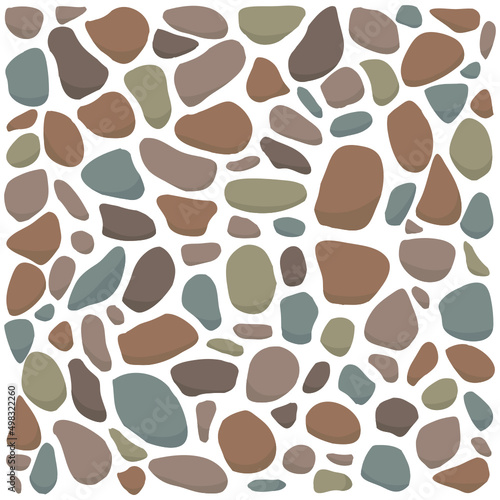 pebbles, label vector background