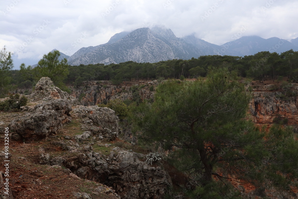 Obraz premium Beautiful view on Güver Canyon, Turkey, near Antalya 