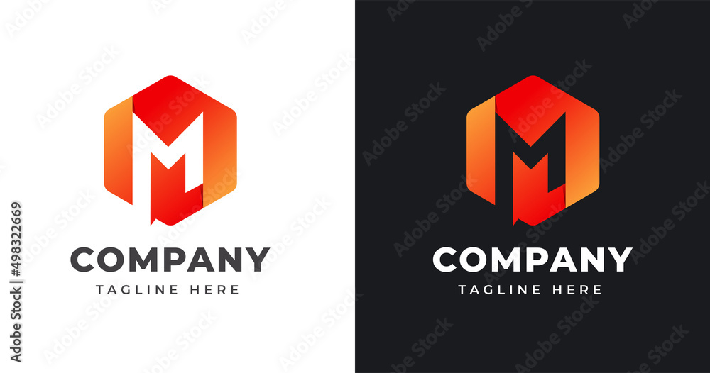 Letter m logo design template with polygonal shape concept gradient element geometric Letter m logo design template with polygonal shape concept gradient element geometric