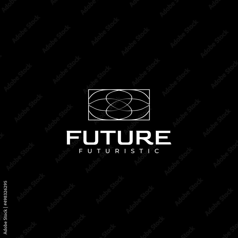 abstract future line tech logo design abstract future line tech logo design
