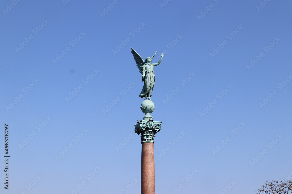 Statue Angel Against Sky Copenhagen Denmark 