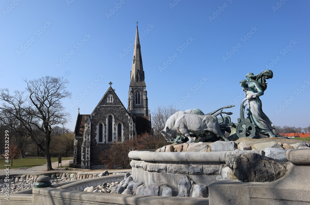 Obraz premium St. Alban's Church, an Anglican church in Copenhagen.