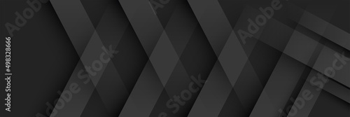 black abstract square paper premium label dark design background with geometric pattern element line frame papercut layered border Vector