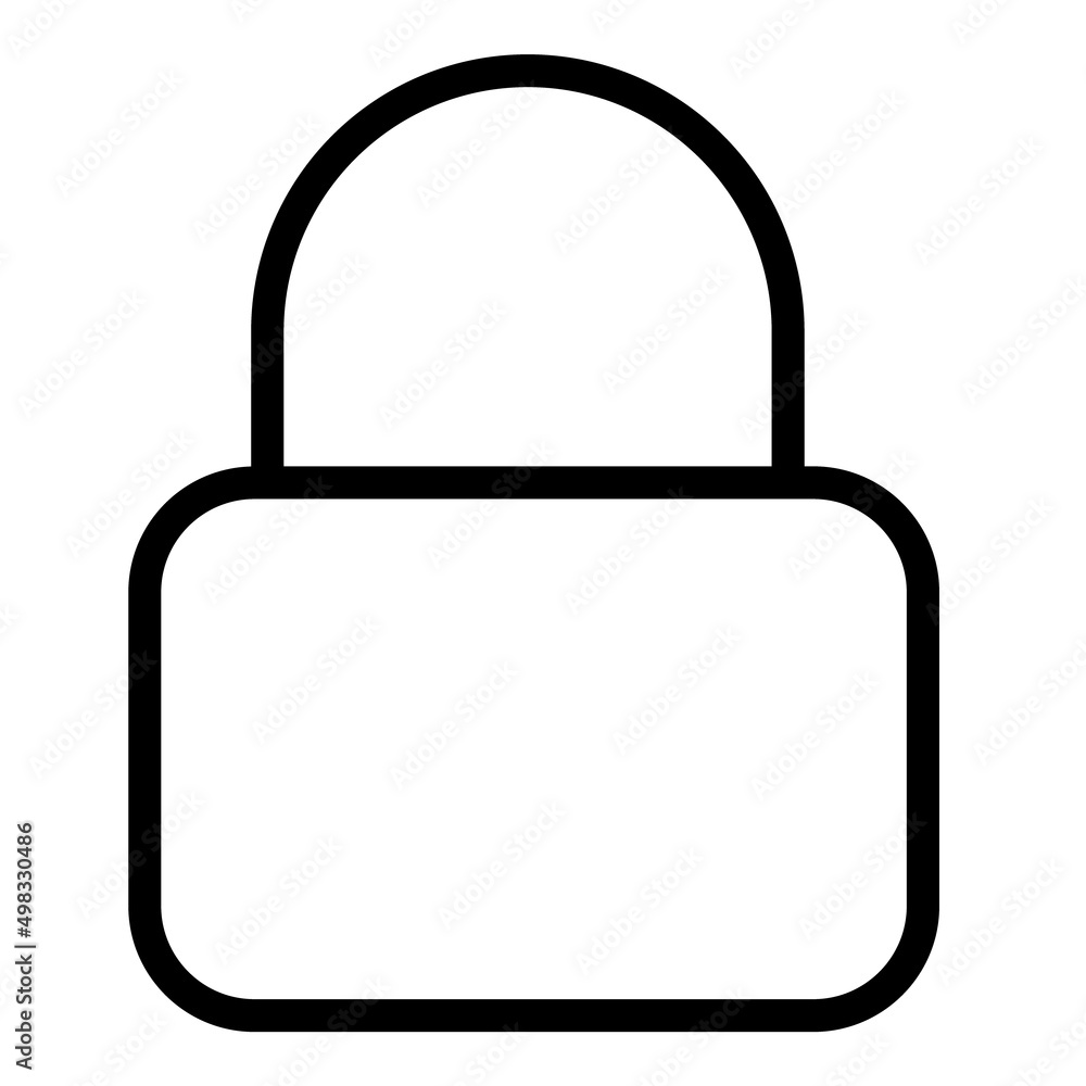 Lock Flat Icon Isolated On White Background Lock Flat Icon Isolated On White Background