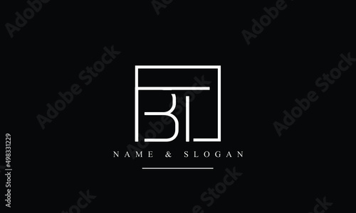TB, BT, T, B abstract letters logo monogram