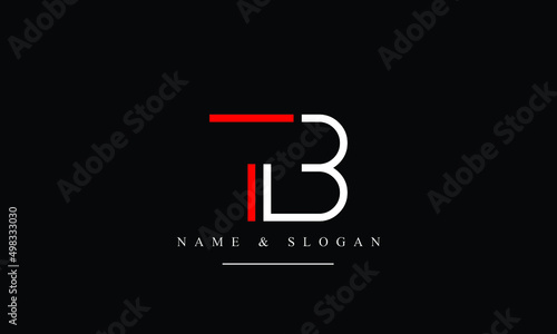 TB, BT, T, B abstract letters logo monogram