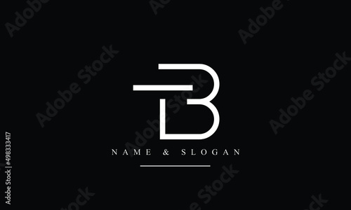 TB, BT, T, B abstract letters logo monogram
