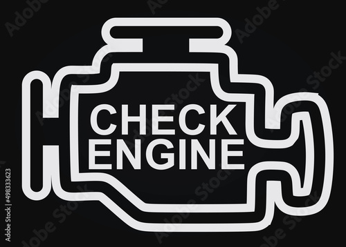 Check engine icon. vector illustration