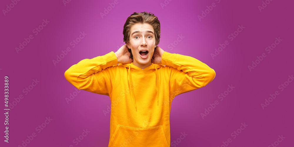 surprised teenage boy surprised teenage boy