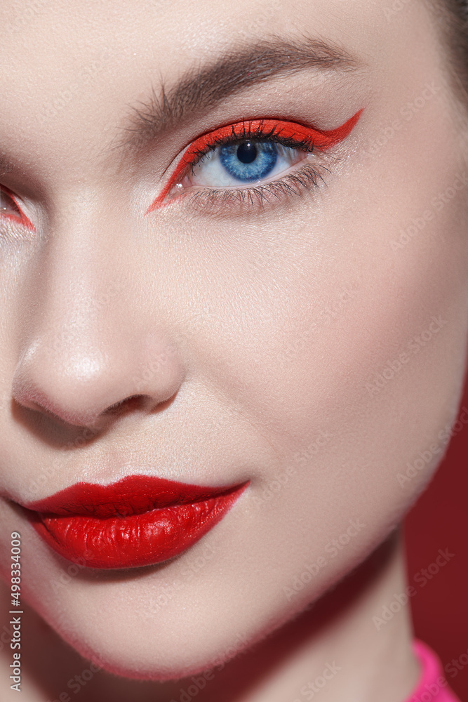 makeup in red tones makeup in red tones