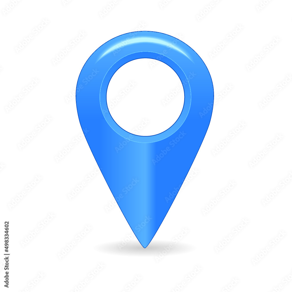 Map pointer symbol isolated on a white background Map pointer symbol isolated on a white background