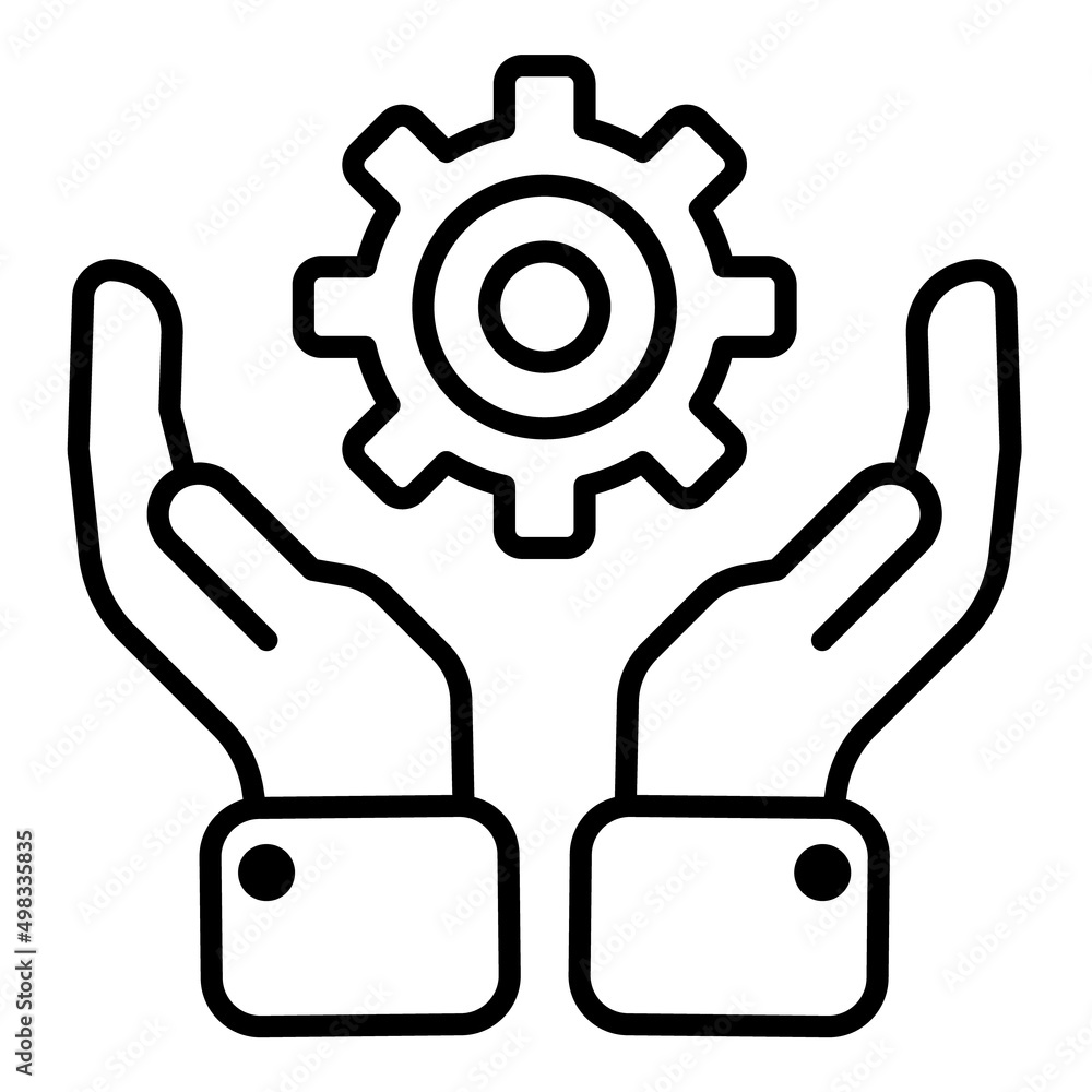 Business Support Flat Icon Isolated On White Background Business Support Flat Icon Isolated On White Background