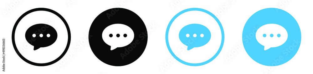 comment icon speech bubble symbol Chat message icons - talk message Bubble chat icon	
 - obrazy, fototapety, plakaty 