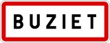 Panneau entrée ville agglomération Buziet / Town entrance sign Buziet