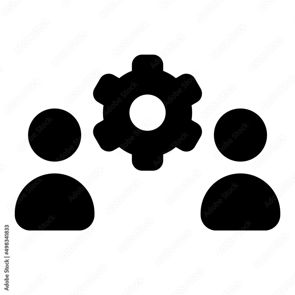 User Group Service Flat Icon Isolated On White Background User Group Service Flat Icon Isolated On White Background