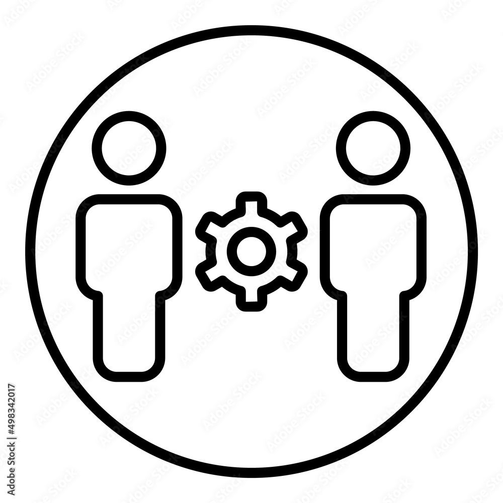 User Service Flat Icon Isolated On White Background User Service Flat Icon Isolated On White Background