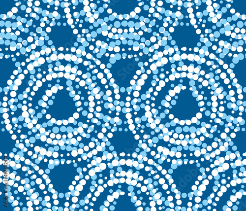 Blue and white asian style ...