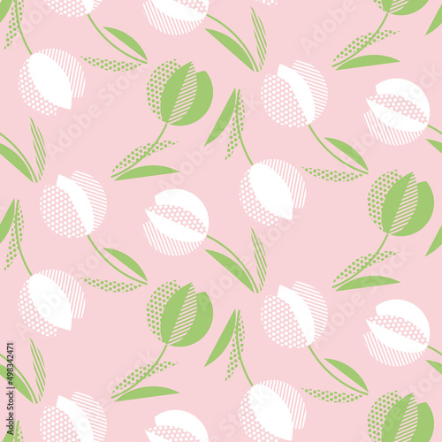 decorative tulip flower sea...