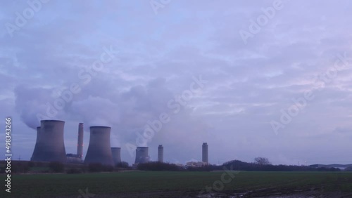 Didcot Power Station evening time lapse Pro Res 4:2:2 photo