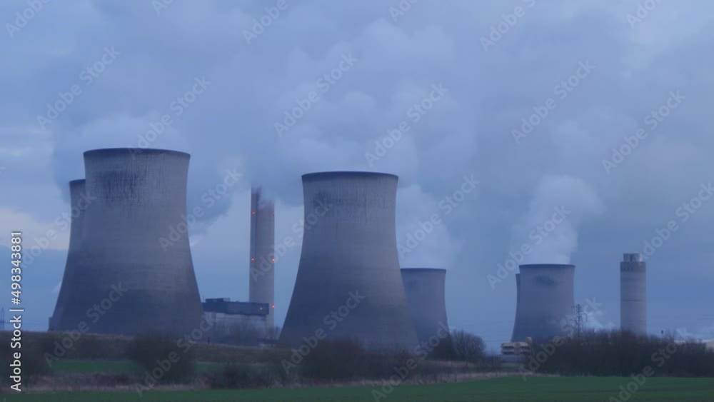 Close up time lapse of cooling towers Pro Res 4:2:2 Close up time lapse of cooling towers Pro Res 4:2:2