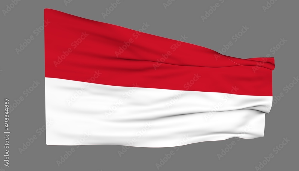 Flag of Monaco background. 3D render. Flag of Monaco background. 3D render.