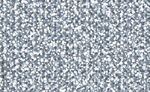 Silver Glitter Background - Vector Illustration