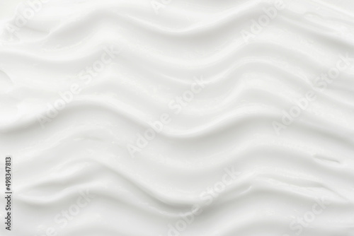 Fototapeta Naklejka Na Ścianę i Meble -  Texture of white cosmetic cream. Moisturizing cream background for dry skin care