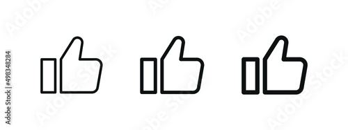 thumbs up icon. like icon. outline line icons